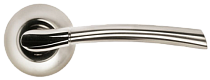 Дверь Ручка Morelli MH-06 SN/CP, белый никель/полированный хром