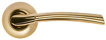Дверь Ручка Morelli MH-06 SG/GP, матовое золото/золото